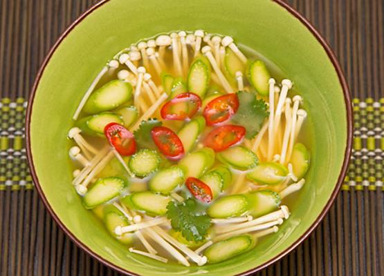 Asparagus and Mushroom Broth